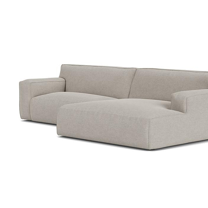 Clay bank met longchair rechts Alpine 01 natural