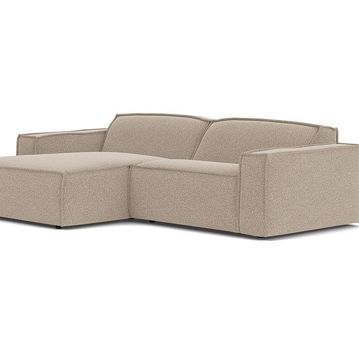 Edge bank met longchair links Alpine 01 natural