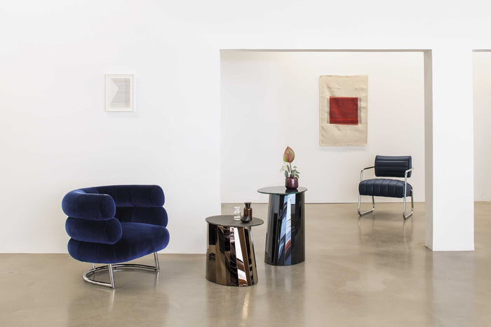 ClassiCon Pli High bijzettafel 53x42 brons, tafelblad gesatineerd