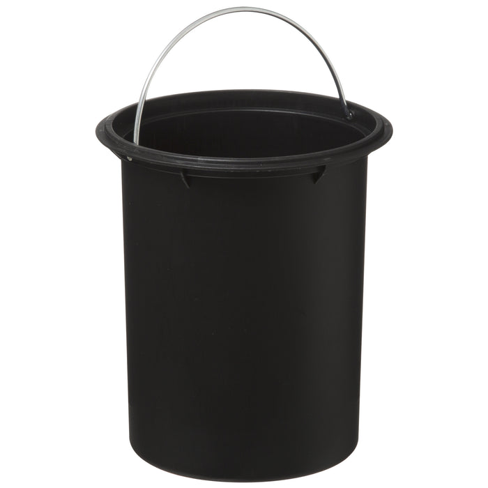 5Five Pedaalemmer - donkergrijs - metaal - 3 L - 24 cm - prullenbak