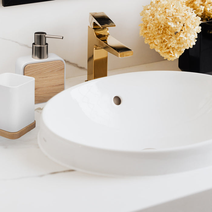 5Five Zeeppompje - wit - 10 x 15 cm - 200 ml - bamboe