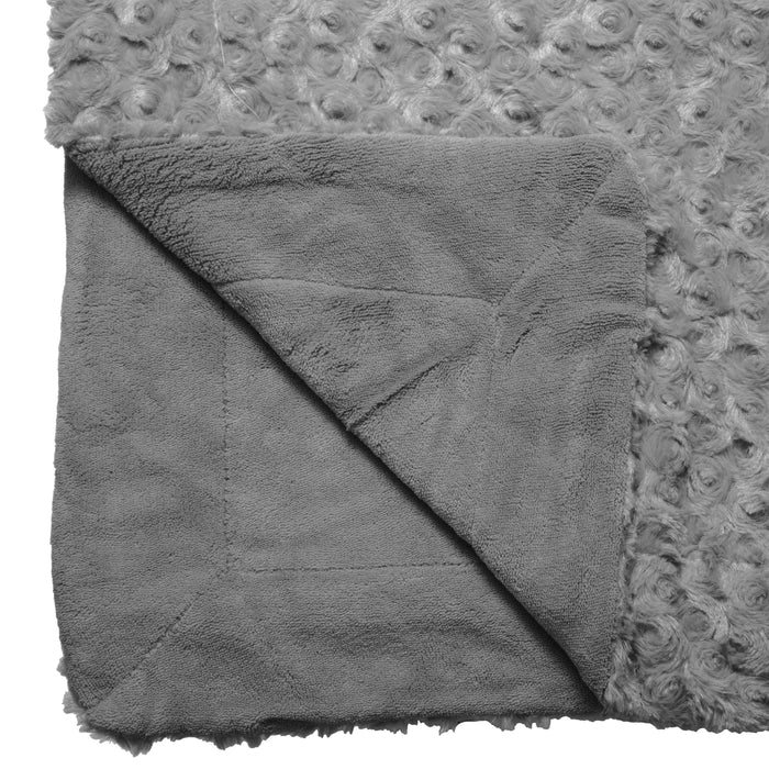 Atmosphera Sprei|deken|plaid - donkergrijs - polyester - 230 x 180 cm