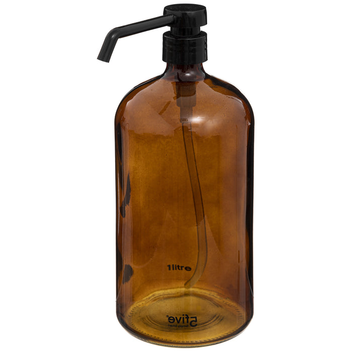 5Five Zeeppompje - van glas - bruin - 1 liter