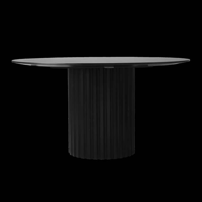 HKliving Pillar Eettafel - Ø 140 cm - Zwart