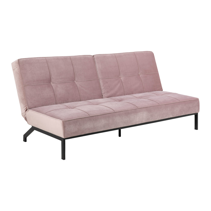 by fonQ basic Sabine Slaapbank - Fluweel - Dusty Pink