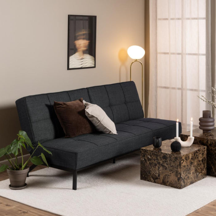 by fonQ basic Sabine Slaapbank - Geweven - Antraciet