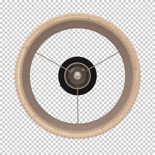 EGLO Tabley Plafondlamp - E27 - Ø 38 cm - Natuur|Bruin|Zwart - Textiel