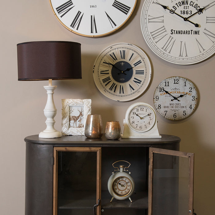 Clayre & Eef Theelichthouder Ø 11x14 cm Goudkleurig Glas