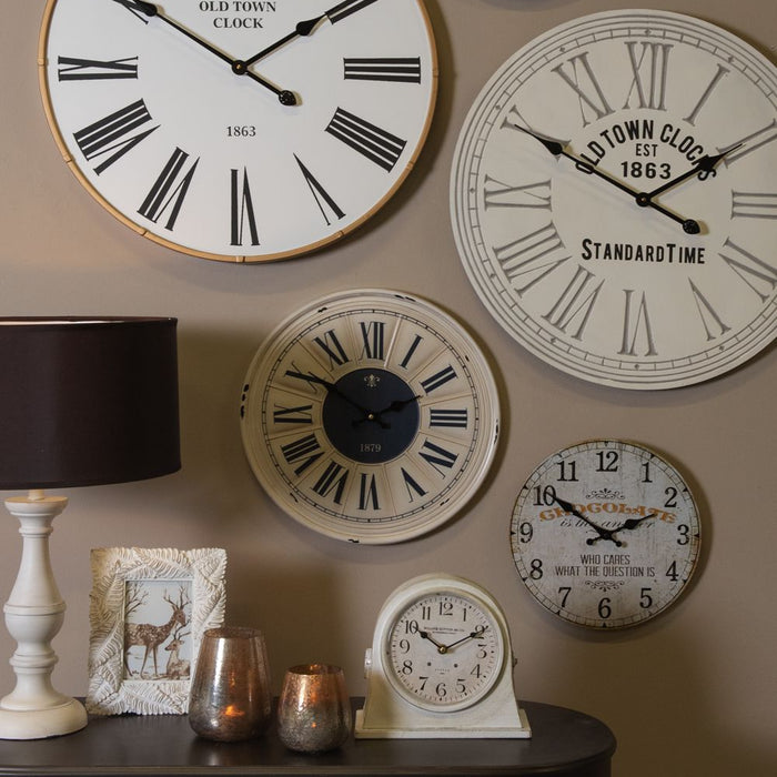 Clayre & Eef Theelichthouder Ø 11x14 cm Goudkleurig Glas