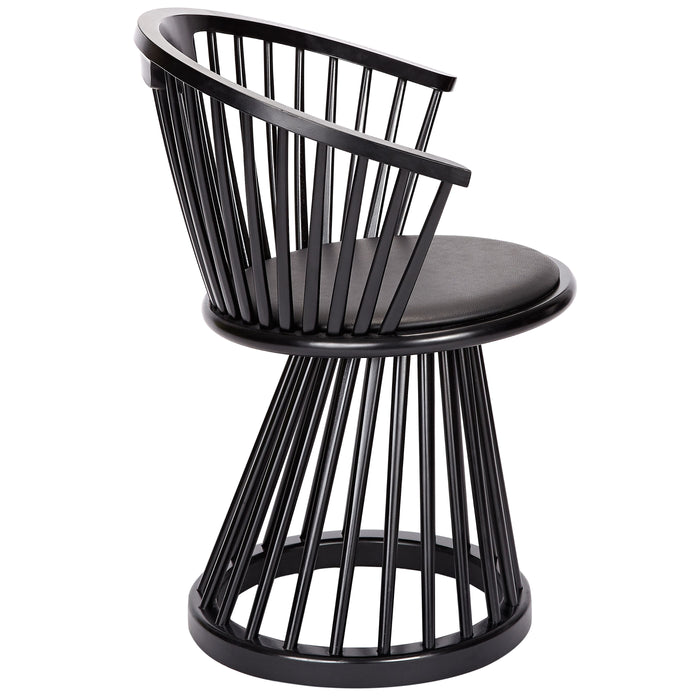 Tom Dixon Fan eetkamerstoel zwart