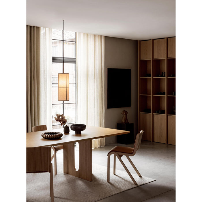 Audo Copenhagen Ready eetkamerstoel zwart eiken, gestoffeerd Bouclé 06