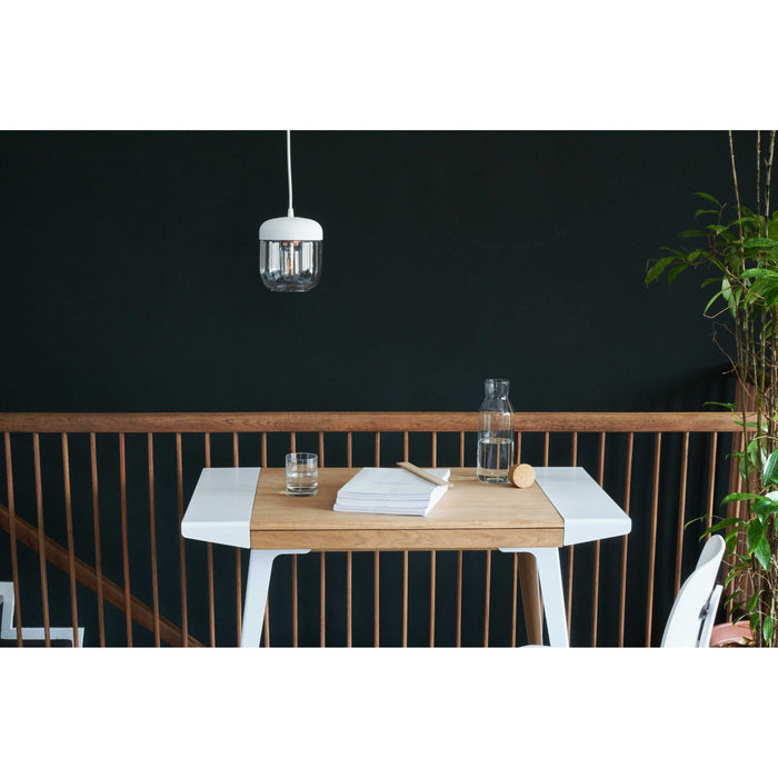 Umage Acorn hanglamp Ø14 wit snoer, messing