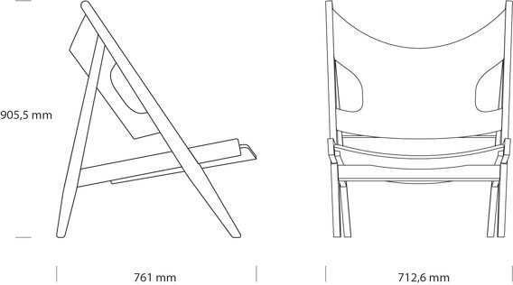 Audo Copenhagen Knitting fauteuil walnoot Sheepskin Sahara