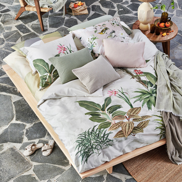 Vandyck - Dekbedovertrek FLASHY Light olive 140x220 cm (satijnkatoen)