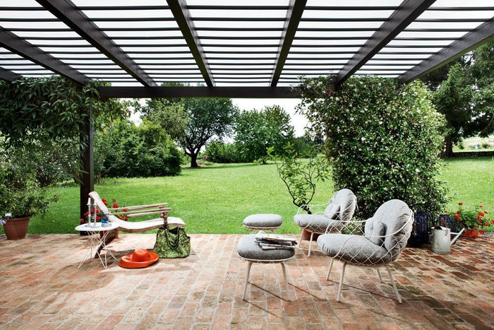 Piña Outdoor voetenbank bruin