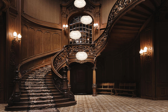 Umage Eos hanglamp medium Ø45 zwart snoer, lichtgrijs