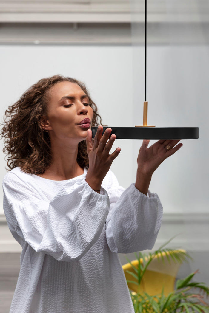 Umage Asteria Plus Mini hanglamp pearl white - met koordset - Ø31 cm