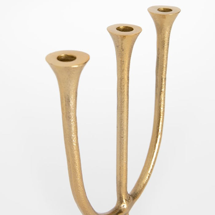 Sissy-Boy Goudkleurige kandelaar met 3 armen