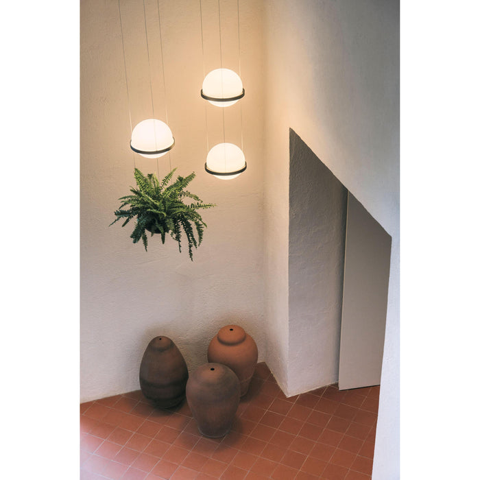 Palma Hanglamp 3724 LED Ø22 met plantenbak mat wit