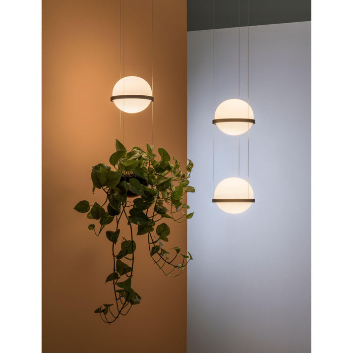 Palma Hanglamp 3724 LED Ø22 met plantenbak mat grijs