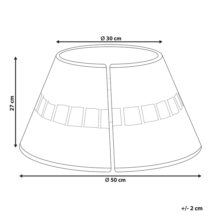 Beliani - MARCHE - Kerstboommand - Naturel - Zeegras