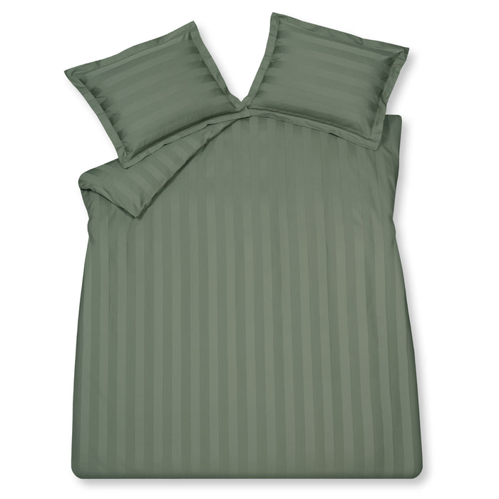 Vandyck Purity Stripe Dekbedovertrek 240 x 200/220 cm - Sage Green