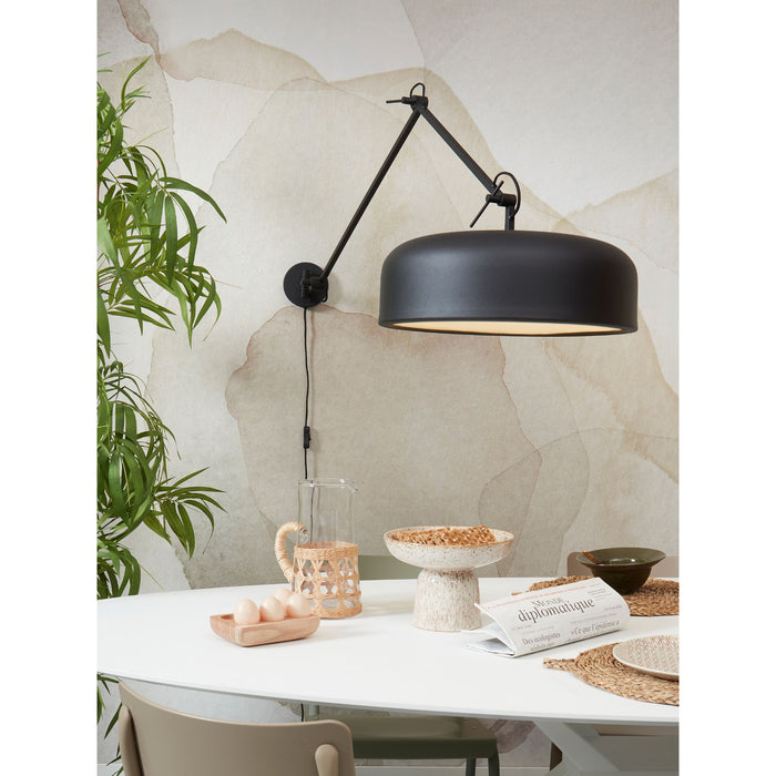 it's about RoMi Wandlamp Marseille - Zwart - Ø48cm