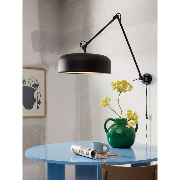 it's about RoMi Wandlamp Marseille - Zwart - Ø48cm