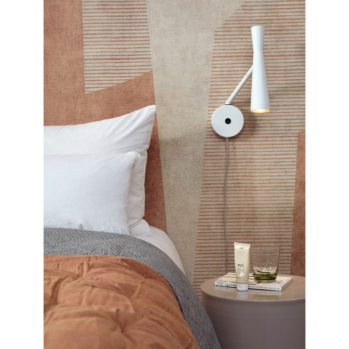 it's about RoMi Wandlamp Bordeaux - Wit - 10.5x26x34.5cm