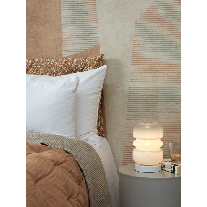 it's about RoMi Tafellamp Verona - Wit - 15x15x23cm