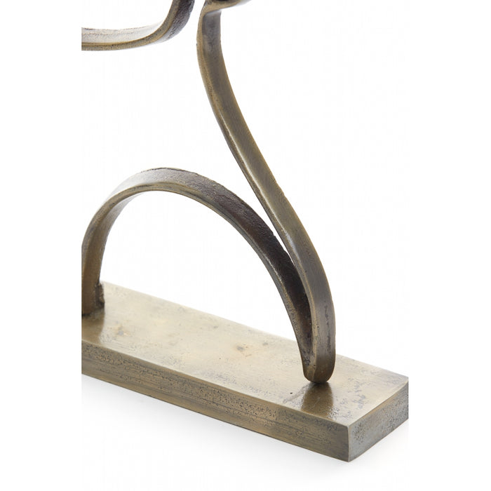 Light & Living Ornament op voet Face - Antiek Brons - 28x8x38cm