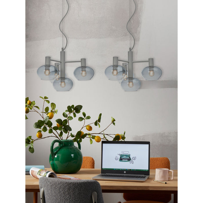 it's about RoMi Hanglamp Bologna - Grijs - 43x43x34cm