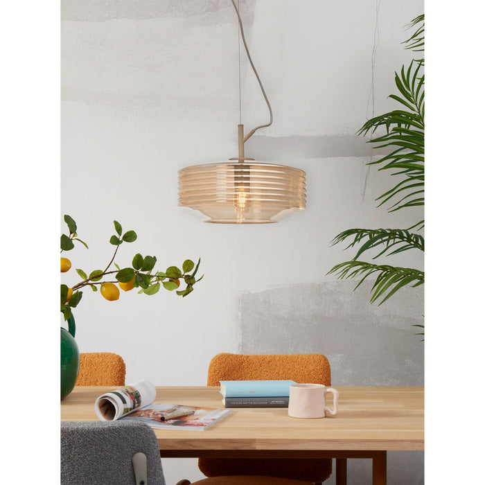 it's about RoMi Hanglamp Verona - Bruin - Ø35cm