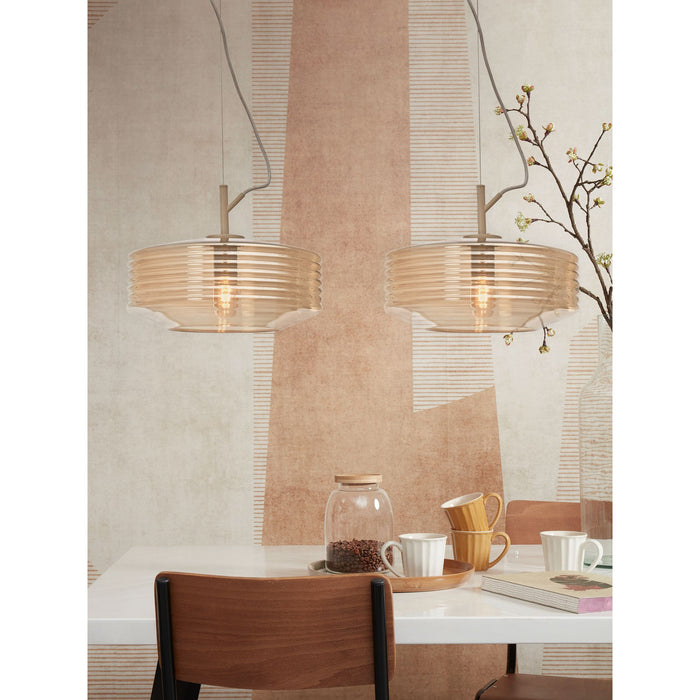 it's about RoMi Hanglamp Verona - Bruin - Ø35cm