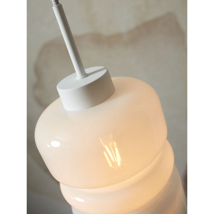 it's about RoMi Hanglamp Verona - Wit - 15x15x30cm