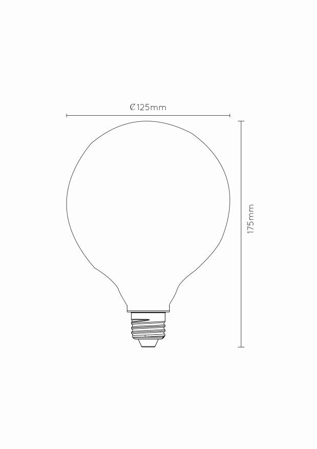 Lucide G125 Filament lamp - Opaal