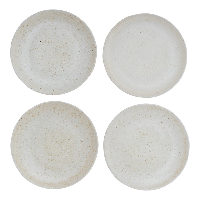 by fonQ Mixed Ceramics Dinerborden 4st. - Ø 26,5 cm - Crème