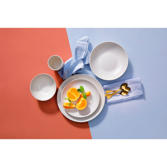 Mammoet Serviesset Spirit Stoneware 6-persoons 24-delig Wit