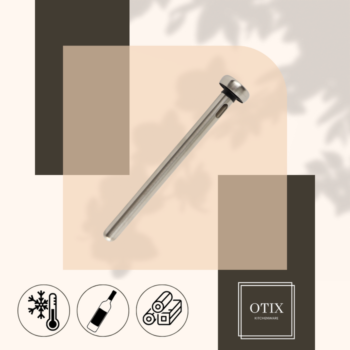 OTIX Wijnkoeler Stick Staaf Zilver Rvs 21.3cm Wijnflessen