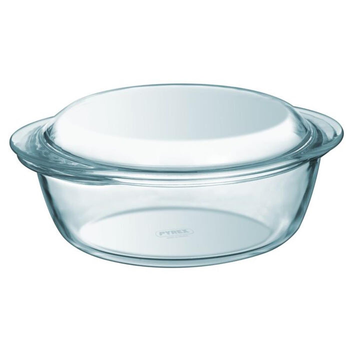 Pyrex Essentials ovenschaal rond met deksel - 1 + 0,3 liter