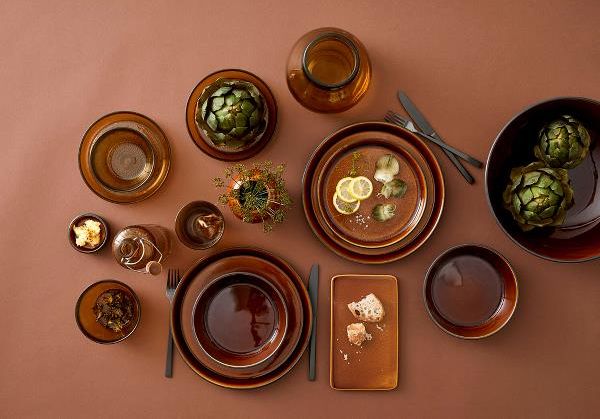 Bitz Kusintha Ontbijtbord Ø 18 cm - Amber