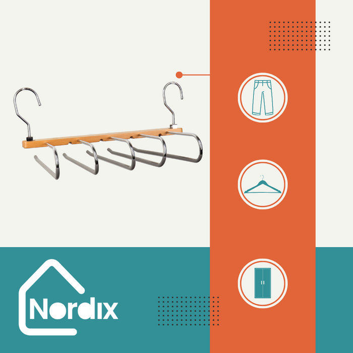 Nordix Kledinghangers Broekhanger Broekenhanger Ruimtebesparend 5 D...