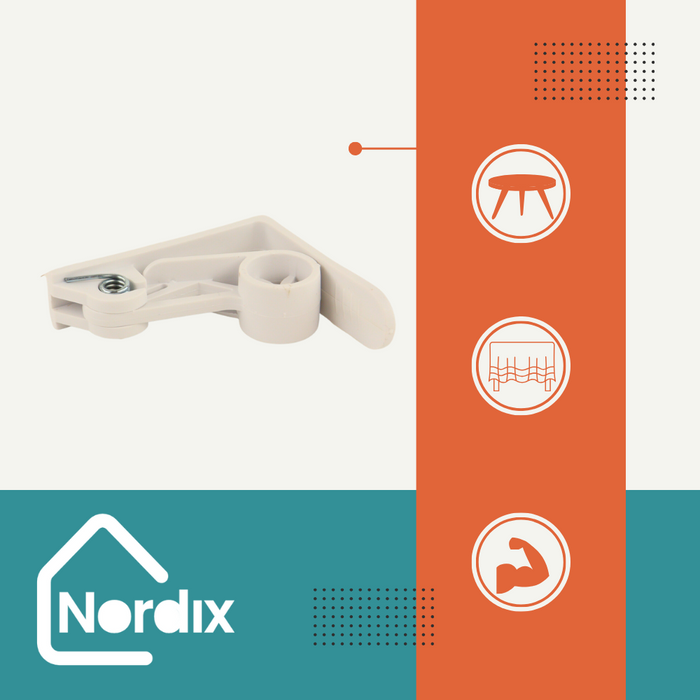 Nordix Tafelkleed Klemmen Clips Tafelklem Tuinartikelen 8 Stuks Wit