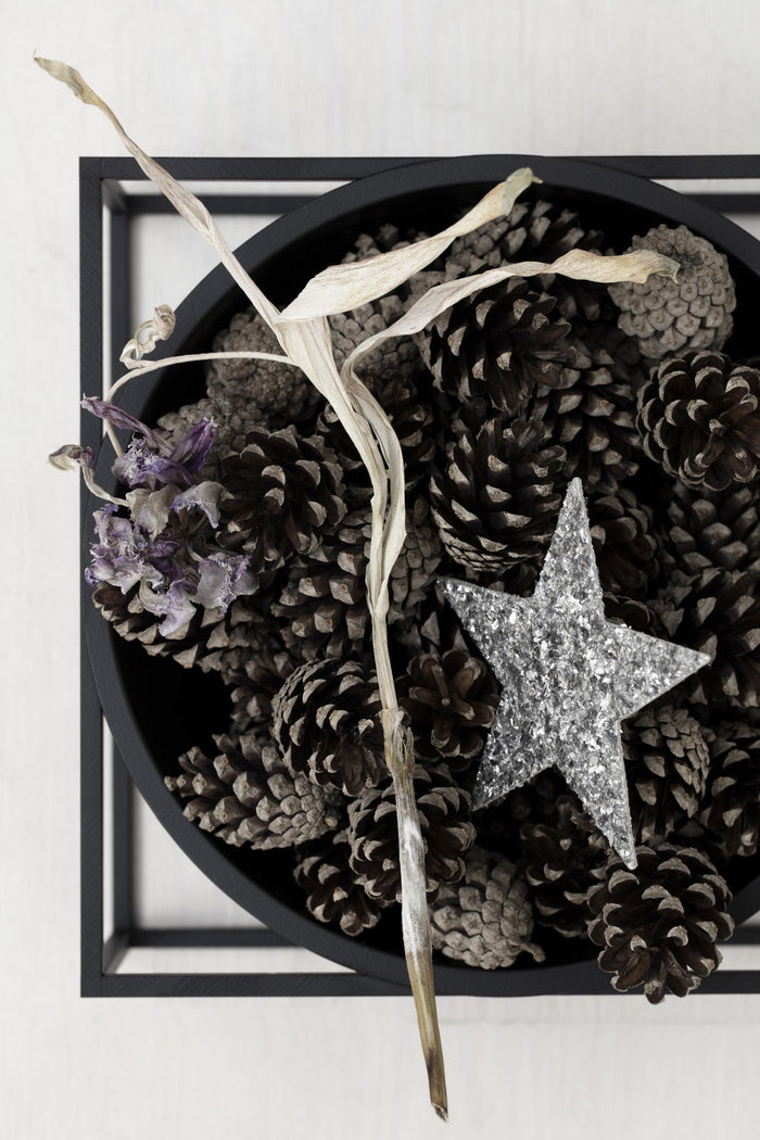 Audo Copenhagen Kubus Bowl Centerpiece schaal large Ø23 zwart