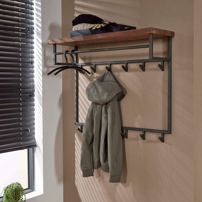 Fraaai - Dimitry kapstok met plank en 12 haken