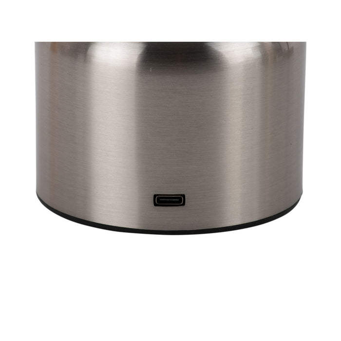 Leitmotiv Tafellamp Impetu LED - Nikkel - Ø10cm