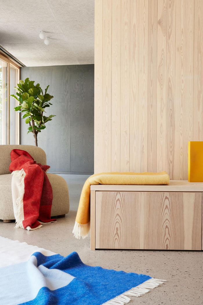 Northern Echo Throw plaid 170x130 blauw