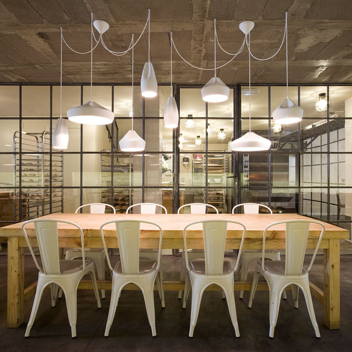 Marset Pleat Box Ø13 hanglamp Ø11.5 donkergroen|wit