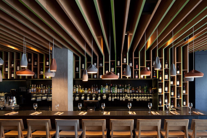 Marset Pleat Box Ø13 hanglamp Ø11.5 donkergroen|wit