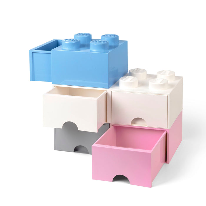 LEGO® Brick 4 Opbergbox Met Lade - Lichtblauw